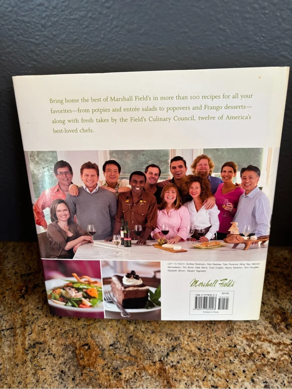 The Marshall Field's Cookbook Classic Recipes Stephen Siegelman Hardcover NWOT